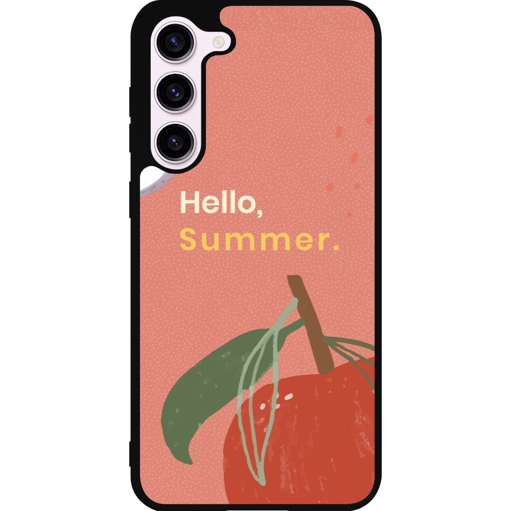 Samsung Galaxy S23+ Case Hülle - Silikon schwarz Summer 2025 Hello summer
