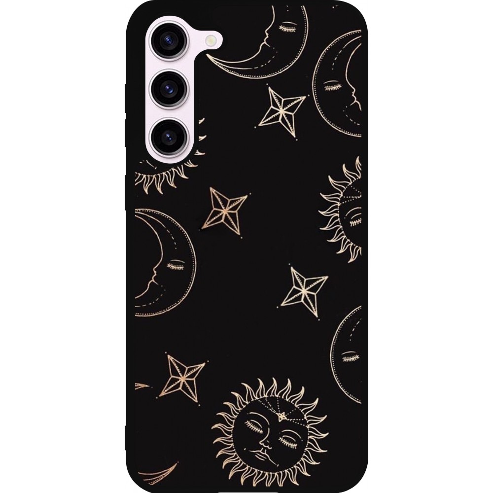 Samsung Galaxy S23+ Case Hülle - Silikon schwarz Suns and Moons