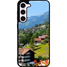 Samsung Galaxy S23+ Case Hülle - Silikon schwarz  Nationalfeiertag Schweiz Landschaft