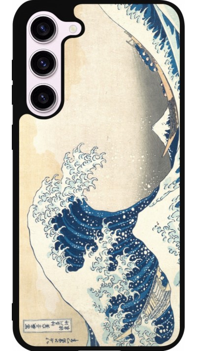 Samsung Galaxy S23+ Case Hülle - Silikon schwarz Kunstbild - Die große Welle vor Kanagawa - Hokusai