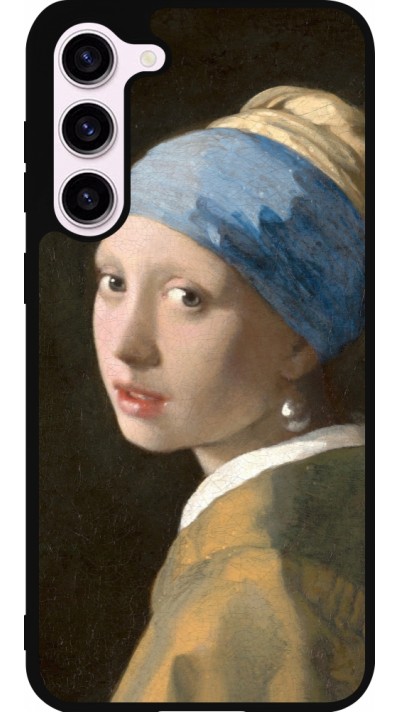 Samsung Galaxy S23+ Case Hülle - Silikon schwarz Kunstbild - Das Mädchen mit dem Perlenohrring - Jan Vermeer