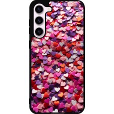 Samsung Galaxy S23+ Case Hülle - Silikon schwarz Valentin 2025 Konfetti