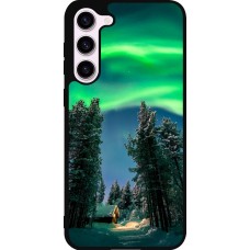 Samsung Galaxy S23+ Case Hülle - Silikon schwarz Winter 22 Northern Lights