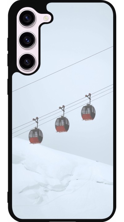 Samsung Galaxy S23+ Case Hülle - Silikon schwarz Winter 22 ski lift