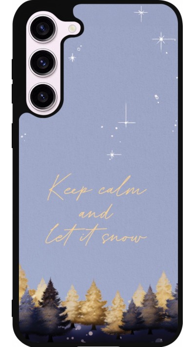 Samsung Galaxy S23+ Case Hülle - Silikon schwarz Winter 25 Winter illustration of trees