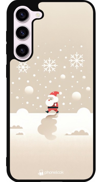 Samsung Galaxy S23+ Case Hülle - Silikon schwarz Weihnachten 2023 Minimalistischer Weihnachtsmann