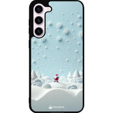 Samsung Galaxy S23+ Case Hülle - Silikon schwarz Weihnachten 2023 Kleiner Vater Schneeflocke