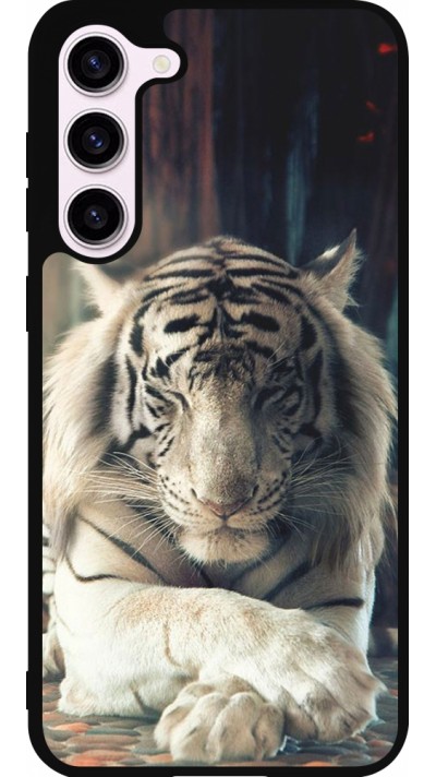 Samsung Galaxy S23+ Case Hülle - Silikon schwarz Zen Tiger