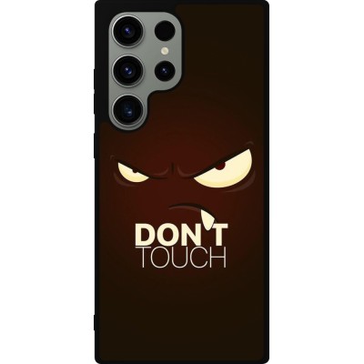 Samsung Galaxy S23 Ultra Case Hülle - Silikon schwarz Angry Dont Touch