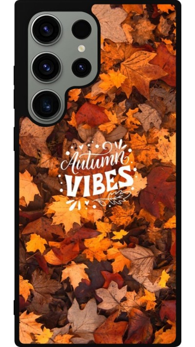 Coque Samsung Galaxy S23 Ultra - Silicone rigide noir Autumn 25 Autumn vibes
