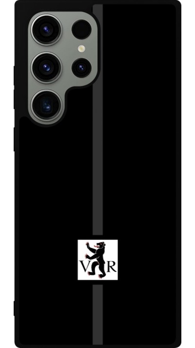 Coque Samsung Galaxy S23 Ultra - Silicone rigide noir Canton AR noir