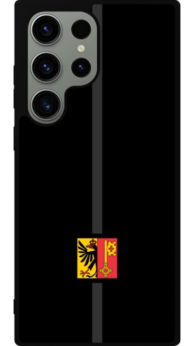 Coque Samsung Galaxy S23 Ultra - Silicone rigide noir Canton GE noir