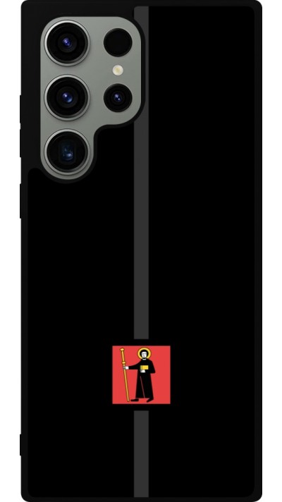 Coque Samsung Galaxy S23 Ultra - Silicone rigide noir Canton GL noir