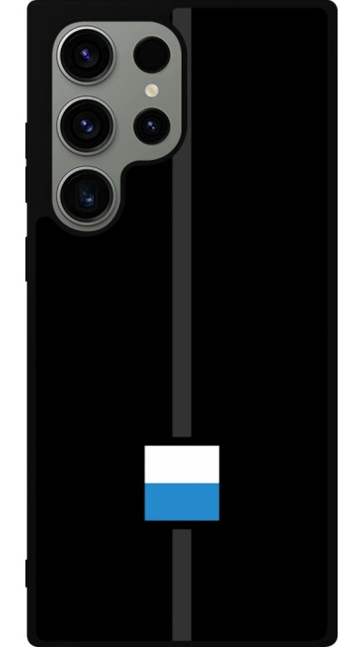 Coque Samsung Galaxy S23 Ultra - Silicone rigide noir Canton LU noir