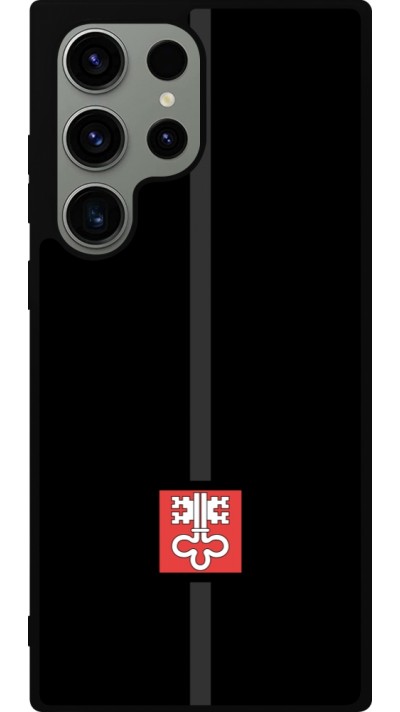 Coque Samsung Galaxy S23 Ultra - Silicone rigide noir Canton NW noir