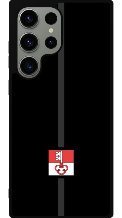 Coque Samsung Galaxy S23 Ultra - Silicone rigide noir Canton OW noir