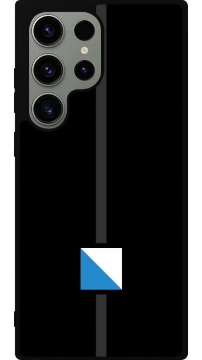 Coque Samsung Galaxy S23 Ultra - Silicone rigide noir Canton ZH noir