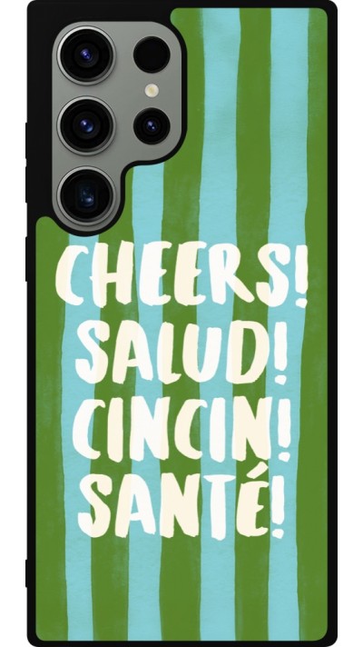 Samsung Galaxy S23 Ultra Case Hülle - Silikon schwarz Cheers 2026