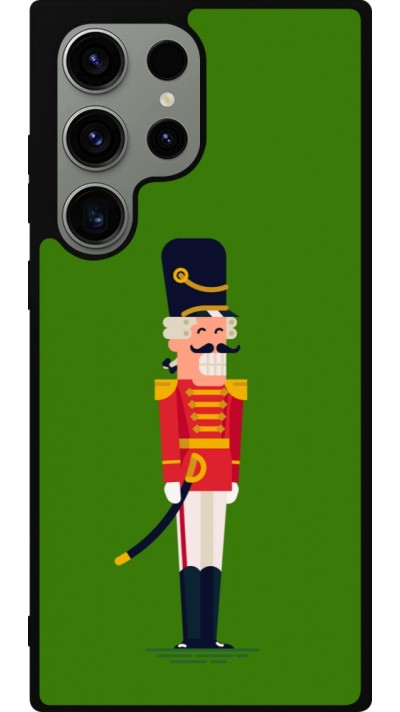 Coque Samsung Galaxy S23 Ultra - Silicone rigide noir Christmas 25 Nutcracker Green