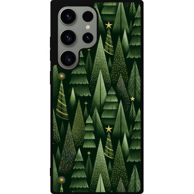 Samsung Galaxy S23 Ultra Case Hülle - Silikon schwarz Christmas 25 Pattern Xmas Tree