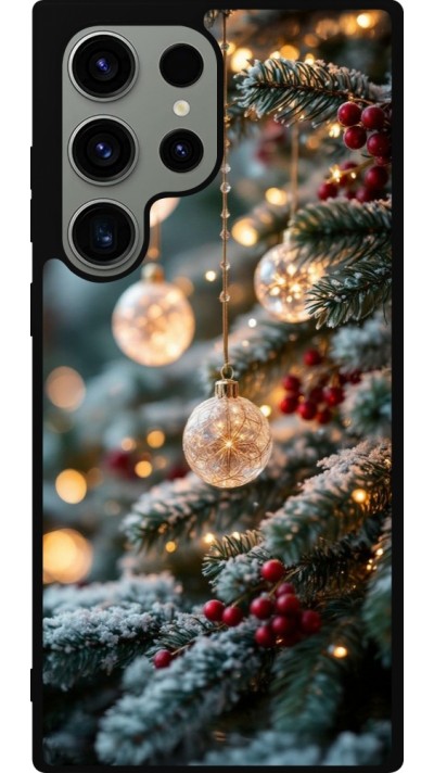 Coque Samsung Galaxy S23 Ultra - Silicone rigide noir Christmas 25 Xmas Decorated Tree