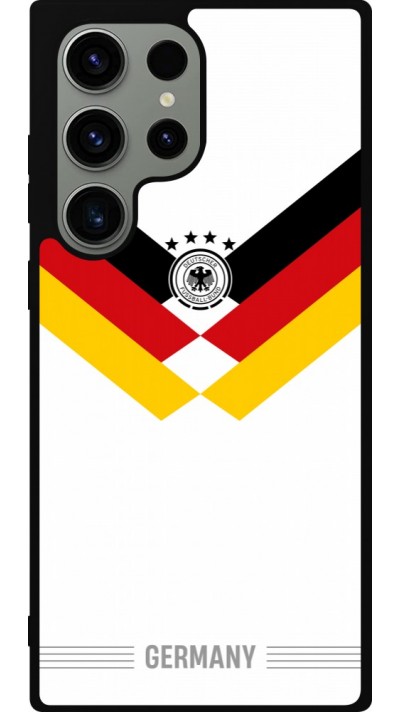 Samsung Galaxy S23 Ultra Case Hülle - Silikon schwarz Deutschland 2026 personalisierbares Fussballtrikot