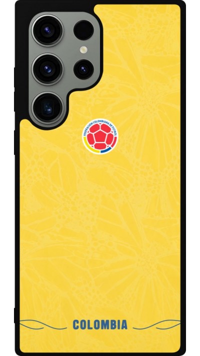 Samsung Galaxy S23 Ultra Case Hülle - Silikon schwarz Kolumbien 2026 personalisierbares Fussballtrikot
