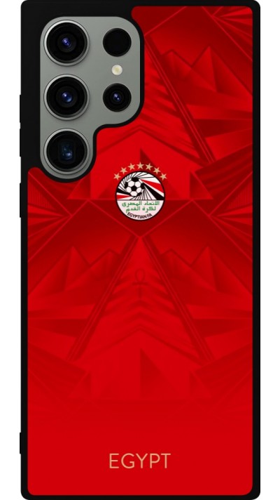 Samsung Galaxy S23 Ultra Case Hülle - Silikon schwarz Ägypten 2026 personalisierbares Fussballtrikot