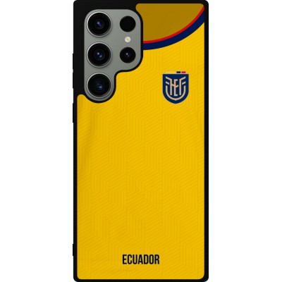Samsung Galaxy S23 Ultra Case Hülle - Silikon schwarz Ecuador 2022 Fußballtrikot