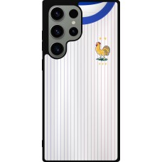 Samsung Galaxy S23 Ultra Case Hülle - Silikon schwarz Frankreich Away personalisierbares Fussballtrikot