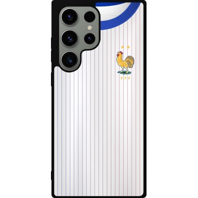 Samsung Galaxy S23 Ultra Case Hülle - Silikon schwarz Frankreich Away personalisierbares Fussballtrikot