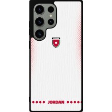 Samsung Galaxy S23 Ultra Case Hülle - Silikon schwarz Jordanien 2026 personalisierbares Fussballtrikot