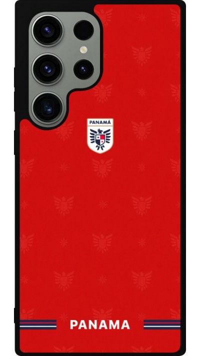 Samsung Galaxy S23 Ultra Case Hülle - Silikon schwarz Panama 2026 personalisierbares Fussballtrikot