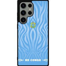 Samsung Galaxy S23 Ultra Case Hülle - Silikon schwarz Demokratische Republik Kongo 2026 personalisierbares Fussballtrikot