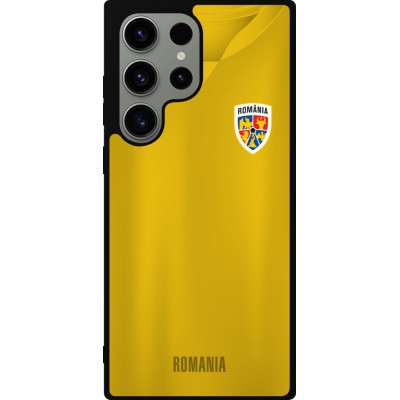 Samsung Galaxy S23 Ultra Case Hülle - Silikon schwarz Fussballtrikot Rumänien