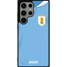 Samsung Galaxy S23 Ultra Case Hülle - Silikon schwarz Uruguay 2022 personalisierbares Fussballtrikot