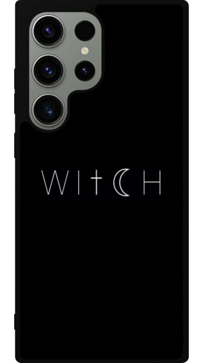 Coque Samsung Galaxy S23 Ultra - Silicone rigide noir Halloween 22 witch word