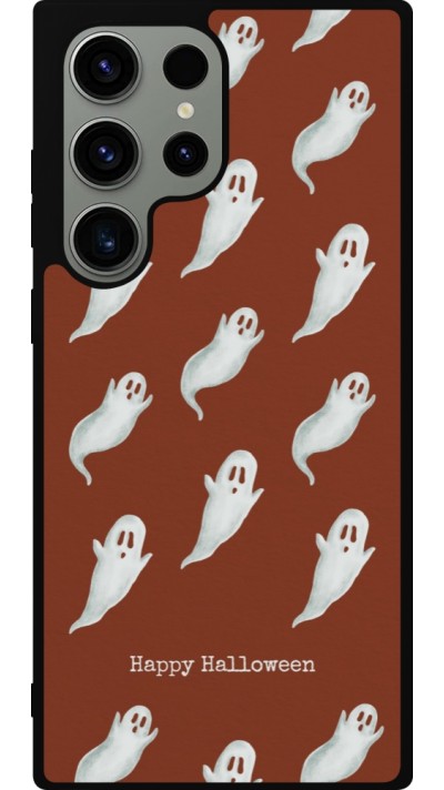 Samsung Galaxy S23 Ultra Case Hülle - Silikon schwarz Halloween 2025 Pattern of ghosts