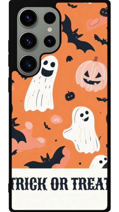 Samsung Galaxy S23 Ultra Case Hülle - Silikon schwarz Halloween 2025 Trick or treat