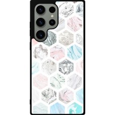 Coque Samsung Galaxy S23 Ultra - Silicone rigide noir Marble Everything