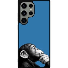 Samsung Galaxy S23 Ultra Case Hülle - Silikon schwarz Monkey Pop Art