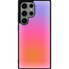 Samsung Galaxy S23 Ultra Case Hülle - Silikon schwarz Orange Pink Blue Gradient