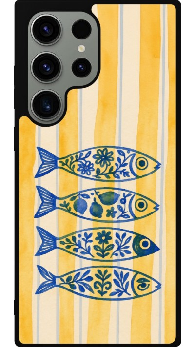 Samsung Galaxy S23 Ultra Case Hülle - Silikon schwarz Portuguese fish 2026