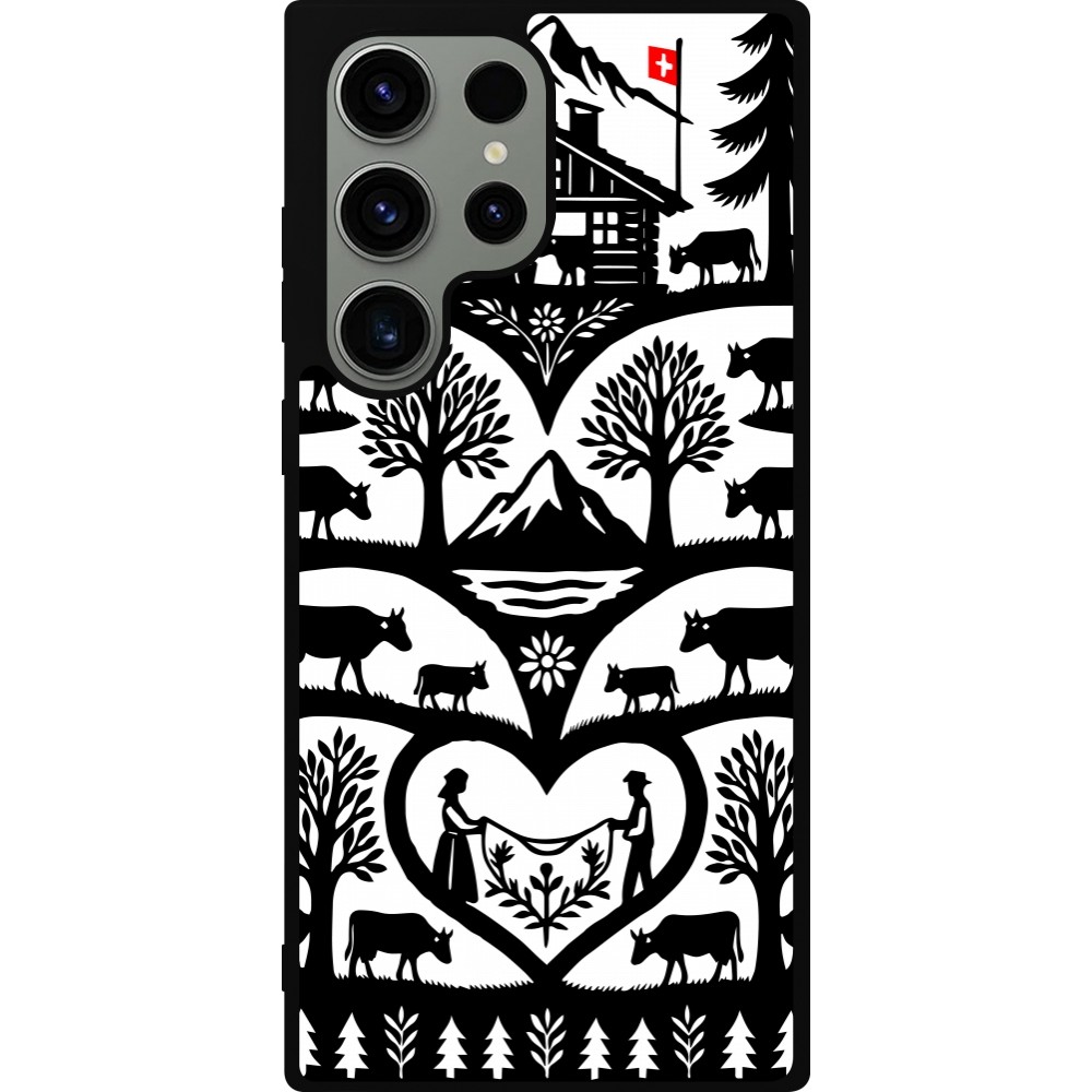 Samsung Galaxy S23 Ultra Case Hülle - Silikon schwarz Poya Schweiz 2