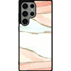 Samsung Galaxy S23 Ultra Case Hülle - Silikon schwarz Shimmering Orange