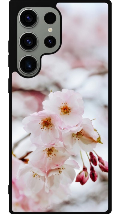 Coque Samsung Galaxy S23 Ultra - Silicone rigide noir Cherry tree Spring 2026