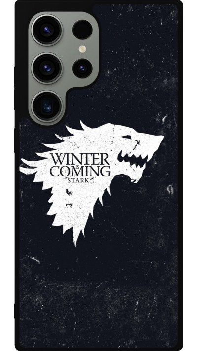 Samsung Galaxy S23 Ultra Case Hülle - Silikon schwarz Winter is coming Stark