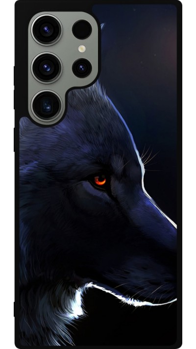 Samsung Galaxy S23 Ultra Case Hülle - Silikon schwarz Wolf Shape