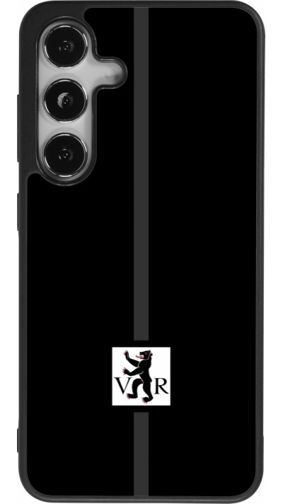 Coque Samsung Galaxy S24 - Silicone rigide noir Canton AR noir