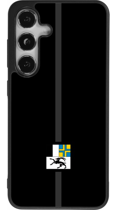 Coque Samsung Galaxy S24 - Silicone rigide noir Canton GR noir
